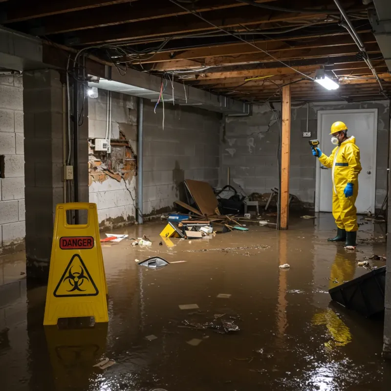 Flooded Basement Electrical Hazard in West Wendover, NV Property